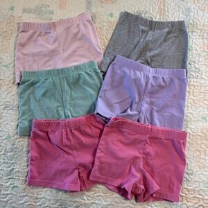 Carter’s Tumbling Shorts 3T Bundle 6pc Pink Purple Gray Layering